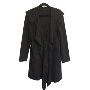 Kay Unger Black Knee Length One Button Jacket - Corrected Measurements